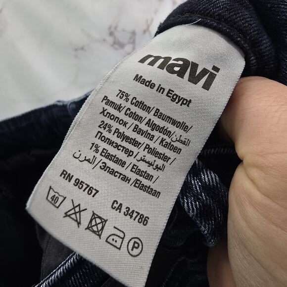 Mavi Jeans Mens 30 X 30 Jake Slim Leg Dark Wash Denim Blue Skinny - Picture 10 of 13